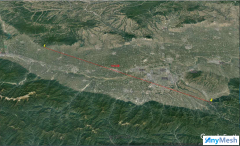 AnyMesh-HR02-20W大功率自组网电台160km远距离测试