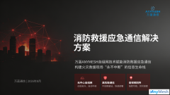 万蓝ANYMESH宽带自组网消防救援应急通信解决方案
